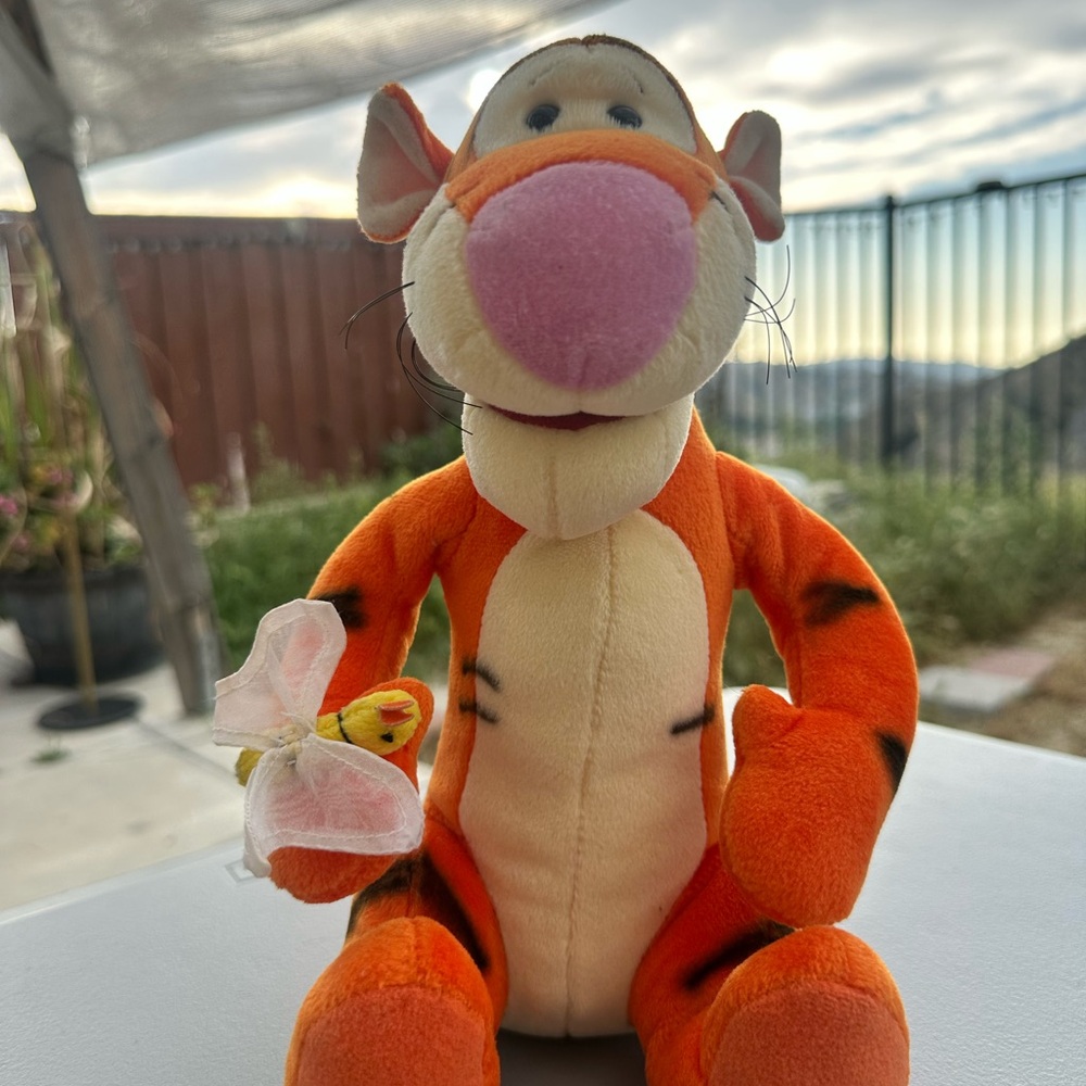 Disney Orange and Black Plush Toy